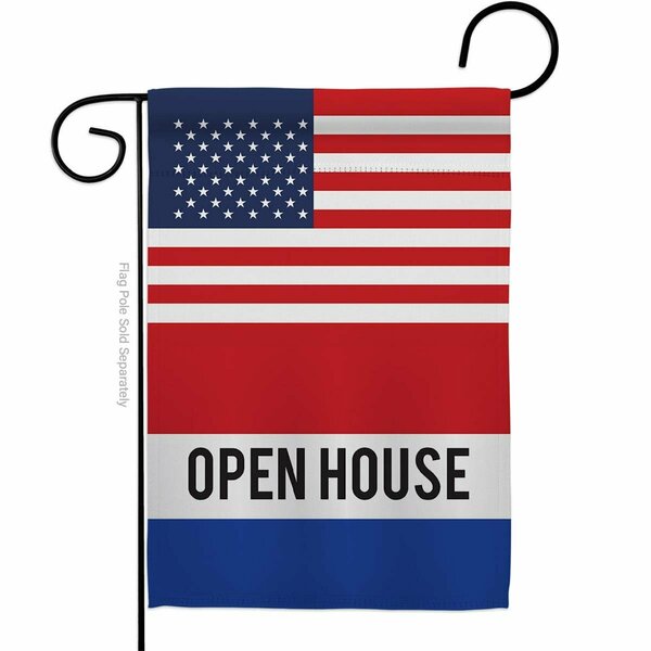 Guarderia US Open House Novelty Merchant 13 x 18.5 in. Double-Sided Vertical Garden Flags for  Banner GU3955623